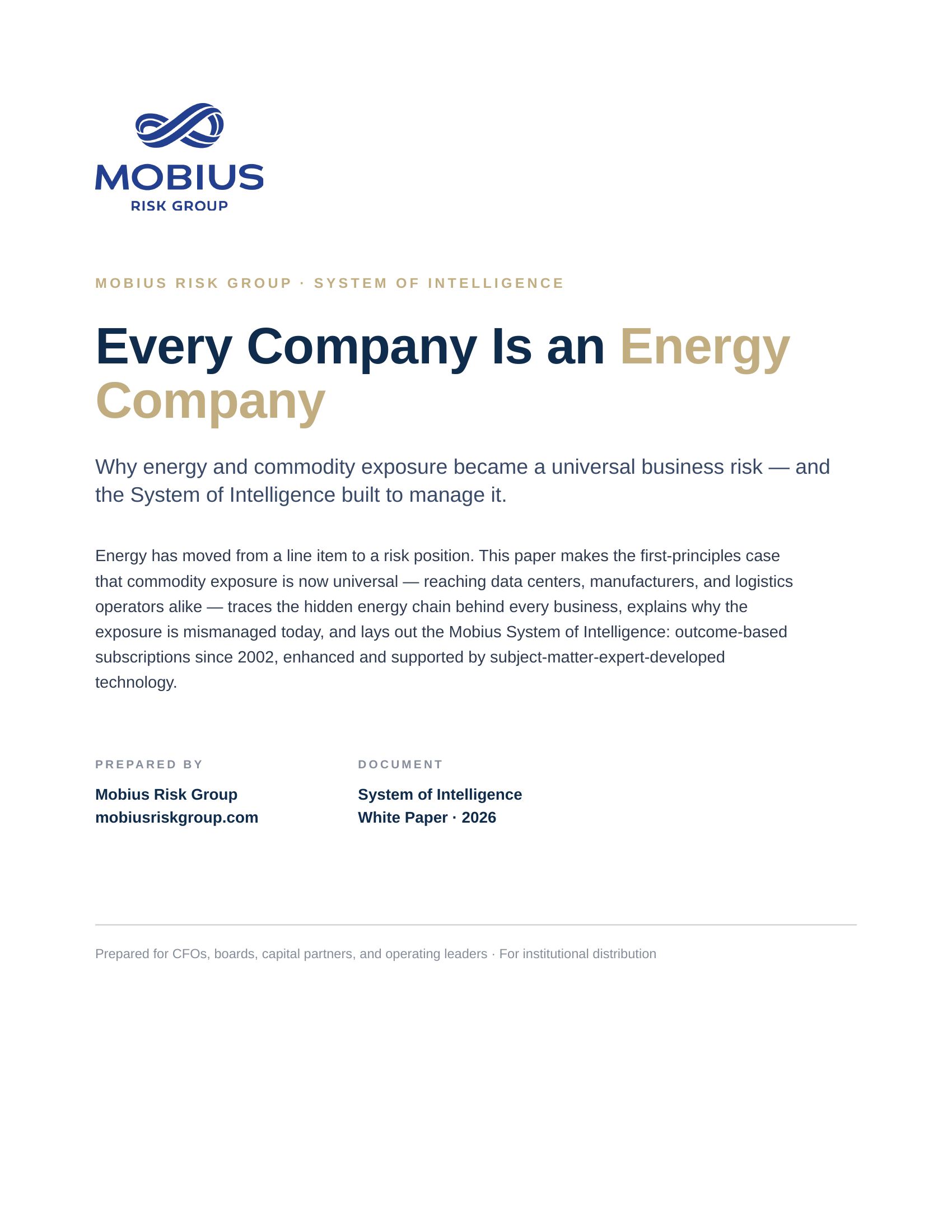 White paper cover